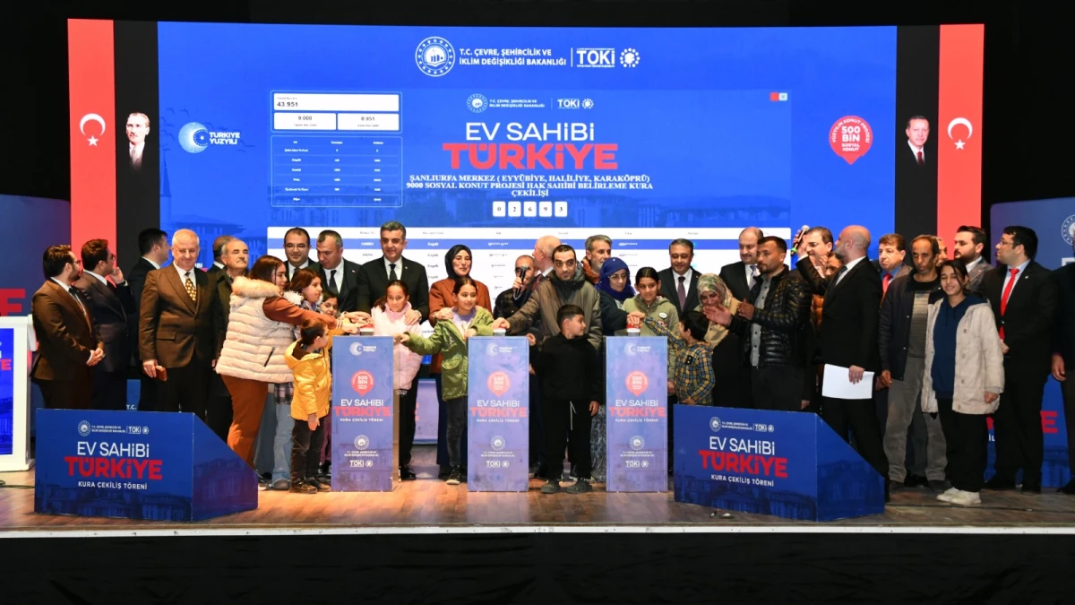 13 bin 790 konut için kura heyecanı