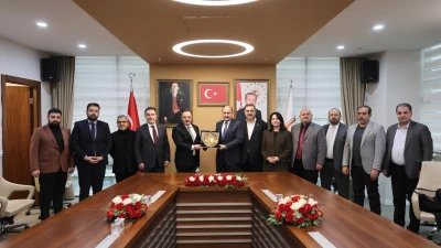 Başkan Gülpınar, TİMBİR heyetini ağırladı