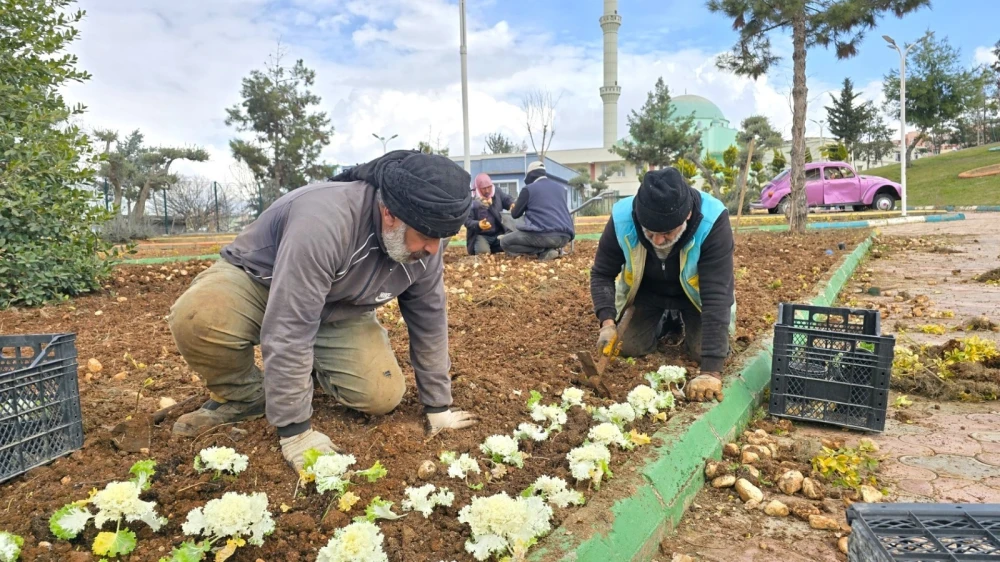 Eyyübiye yeşil alanları bahara hazırlanıyor