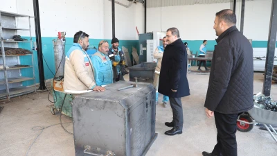 Başkan Canpolat üretimi yerinde inceledi