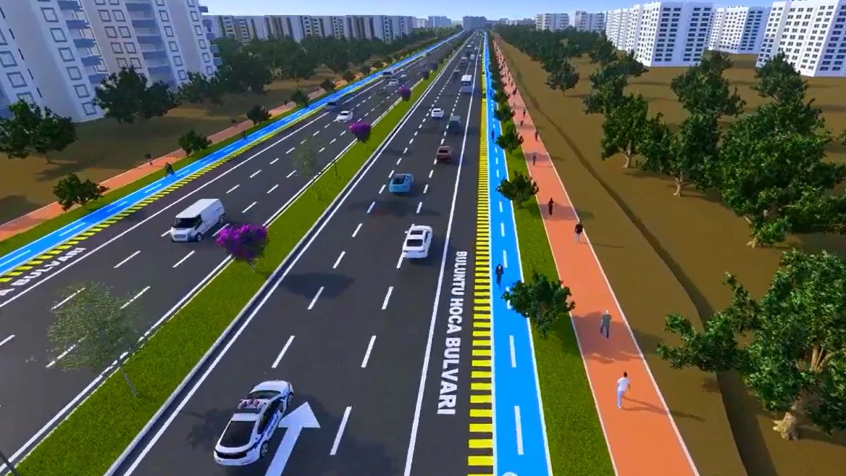 Urfa’da bisiklet yolunda çalışmalar sürüyor