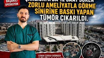 Urfa’da kritik tümör ameliyatı yapıldı