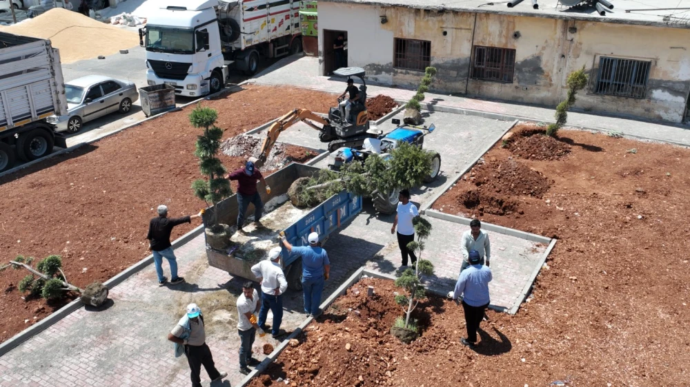 Eyyübiye’de yeşillendirme çalışmaları hız kesmiyor