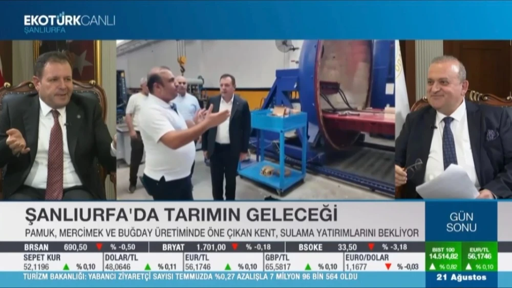 MEHMET YETİM, EKOTÜRK TV’DE ŞANLIURFA TURİZMİNİ DEĞERLENDİRDİ