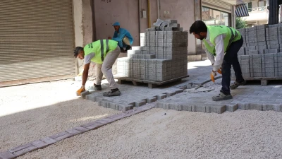 Haliliye'de ekipler eş zamanlı olarak sahada