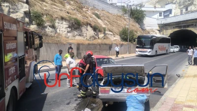 Birecik Tünel Girişinde Kafa Kafaya Çarpıştılar: 4 Yaralı