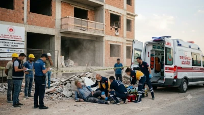 Urfa'da Feci İş Kazası! 71 Yaşındaki İşçi 2. Kattan Düştü