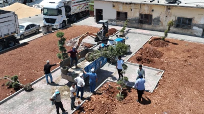 Eyyübiye’de yeşillendirme çalışmaları hız kesmiyor