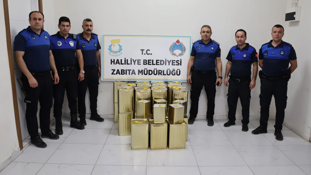HALİLİYE’DE 875 KİLO SADE YAĞA EL KONULDU