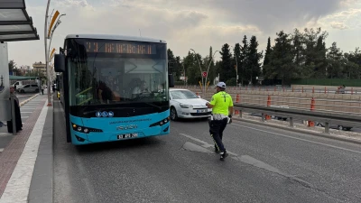 URFA’DA TOPLU ULAŞIM ARAÇLARINA SIKI TRAFİK DENETİMİ!