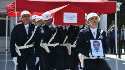 ŞANLIURFA’DA BAŞKOMİSER HACI MURAT ÖZBAL İÇİN UĞURLAMA TÖRENİ