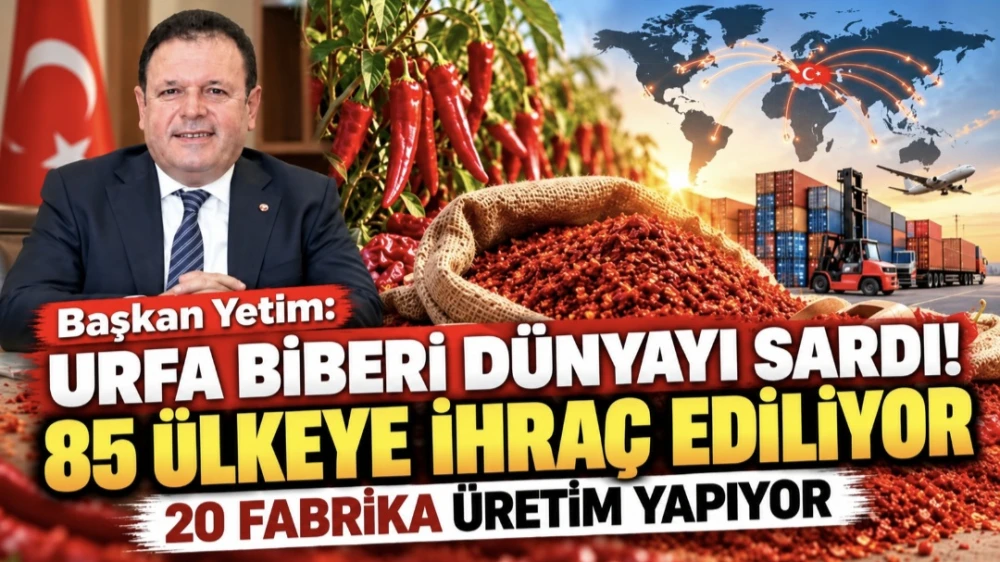 URFA BİBERİ DÜNYAYI SARDI! 85 ÜLKEYE İHRAÇ EDİLİYOR