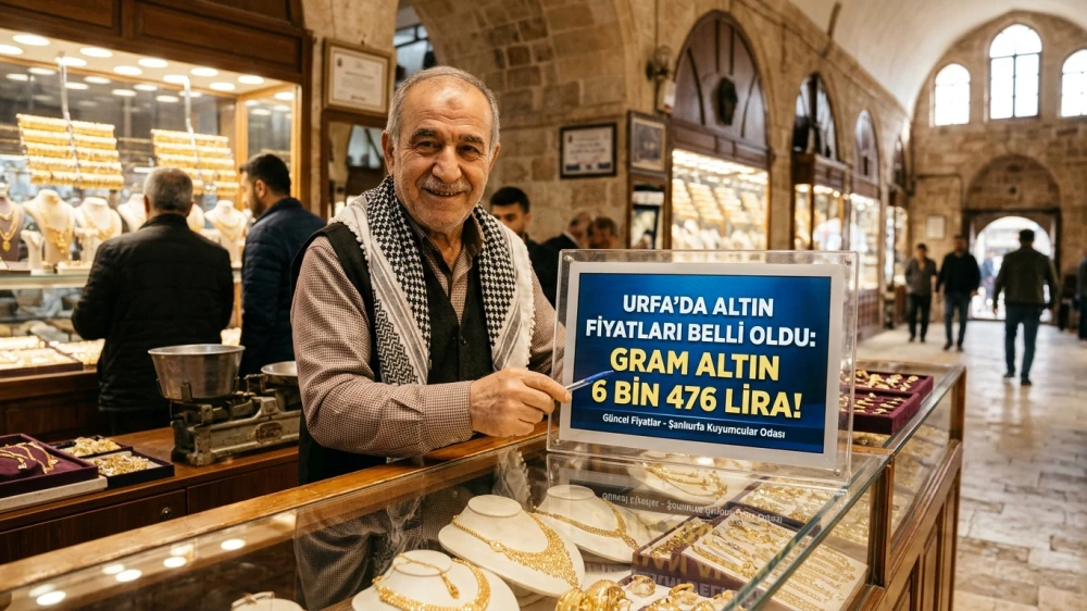 URFA’DA ALTIN FİYATLARI BELLİ OLDU: GRAM ALTIN 6 BİN 476 LİRA!