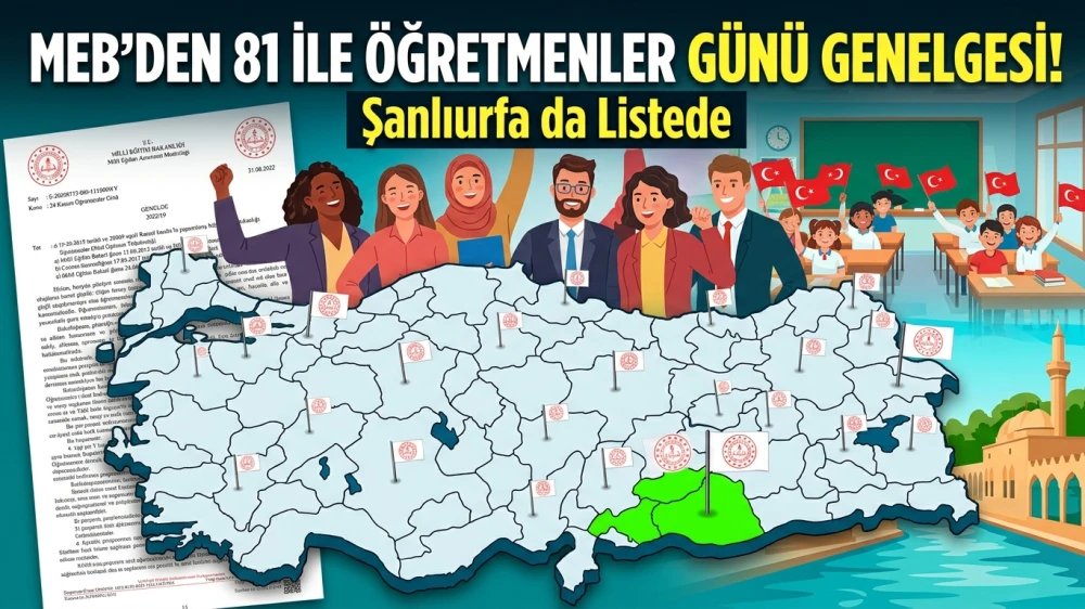 MEB’DEN 81 İLE ÖĞRETMENLER GÜNÜ GENELGESİ! ŞANLIURFA DA LİSTEDE